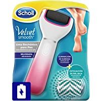 Los mejores  - Scholl Lima Eléctrica Durezas Pies Velvet Smooth con Cabezal Exfoliante para Pies y Piernas Secas- Color Rosa
